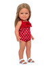 18 Inch Doll Swimsuit with Swim Mat and Sandals