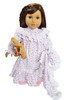 5 pc-Floral Nightgown with Little Handful®  Bunny, Blanket and Slippers