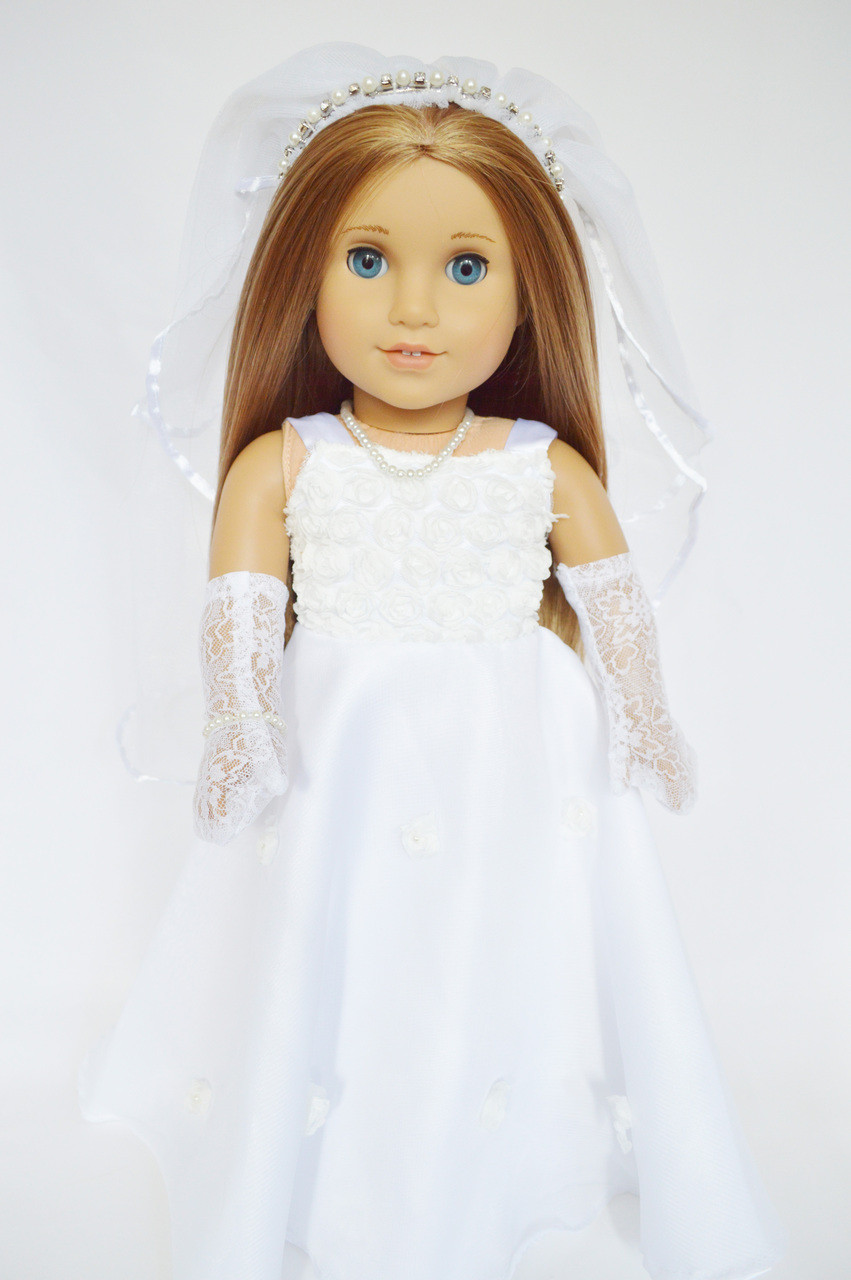 american girl doll wedding dress