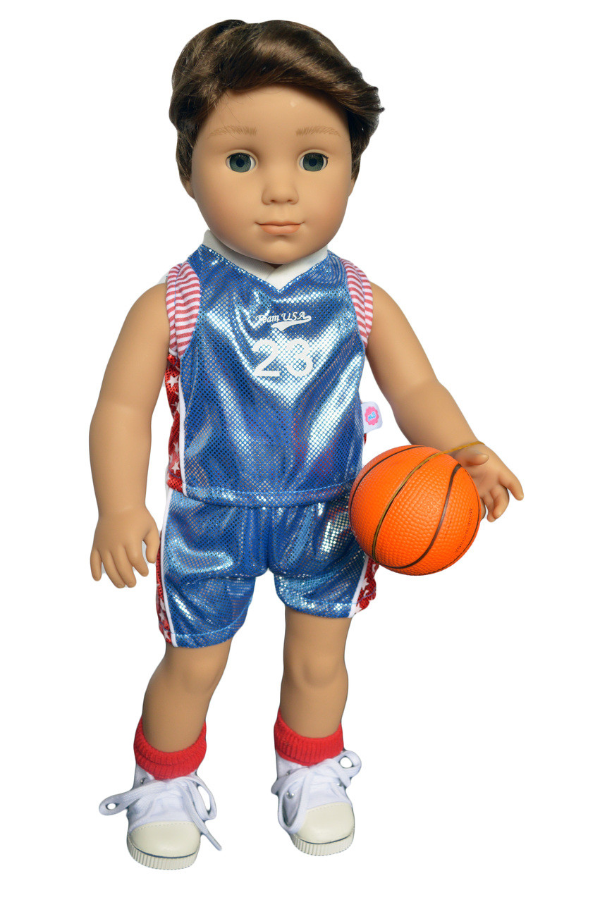 18 inch doll basketball outfit