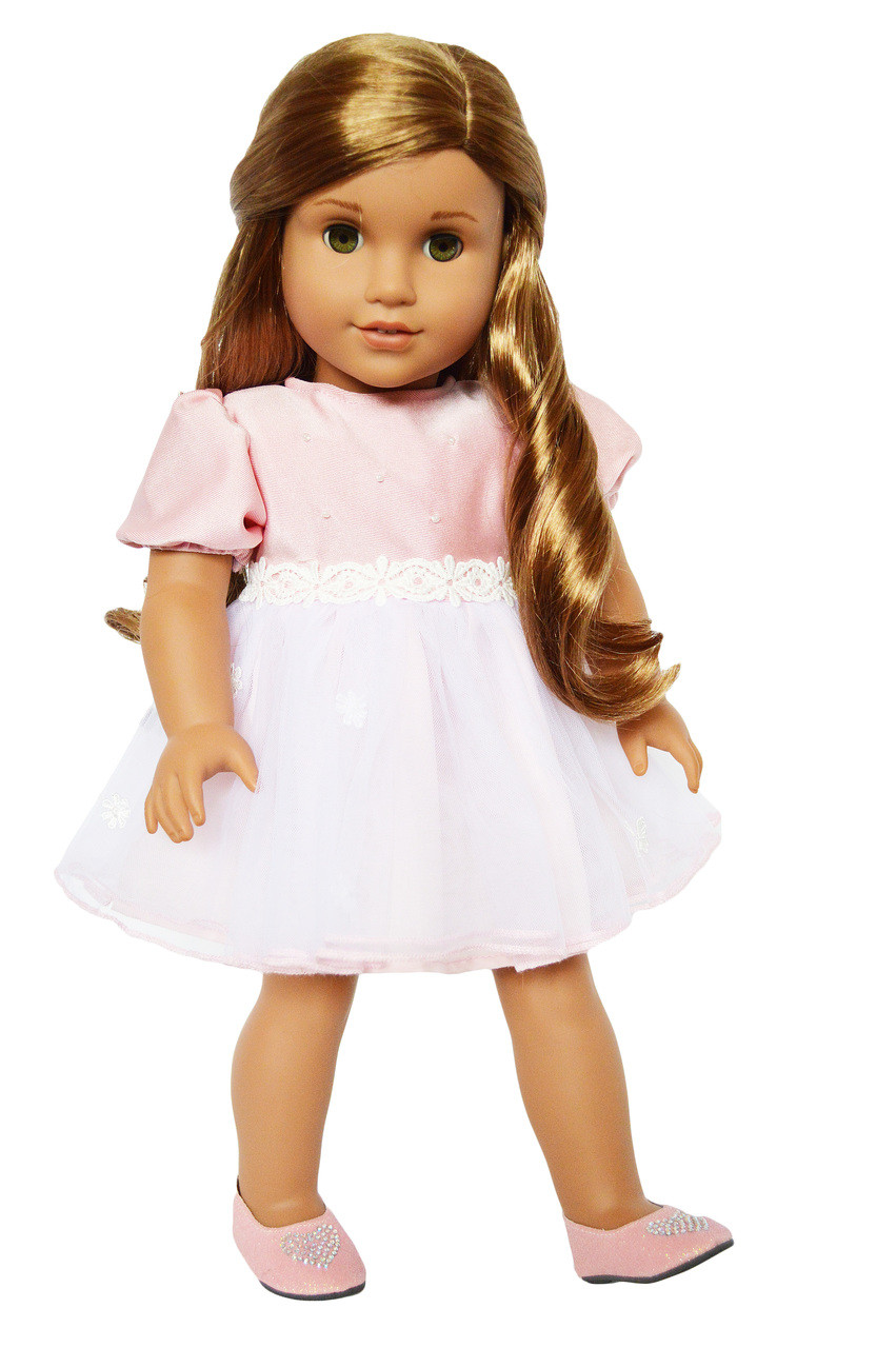 american girl doll pink dress