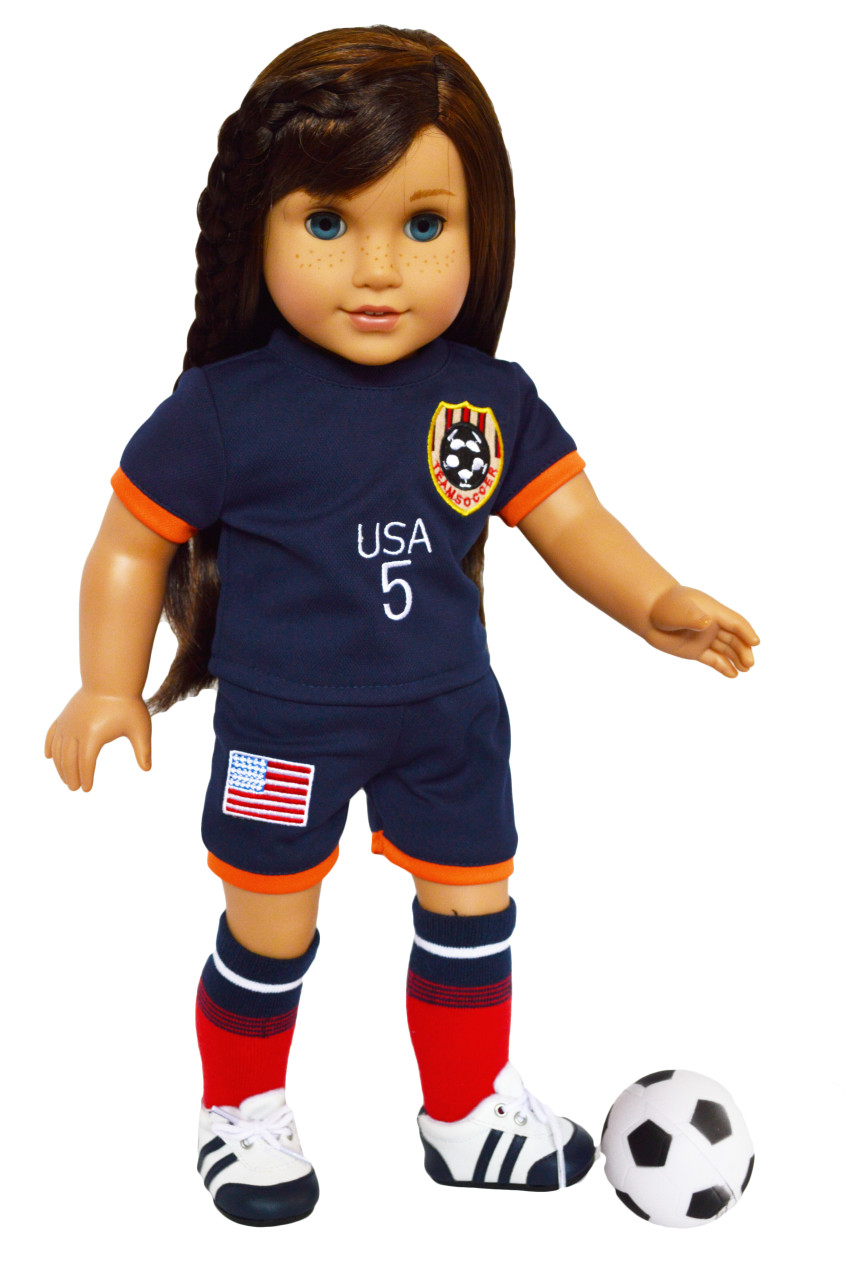 american girl doll soccer outfit