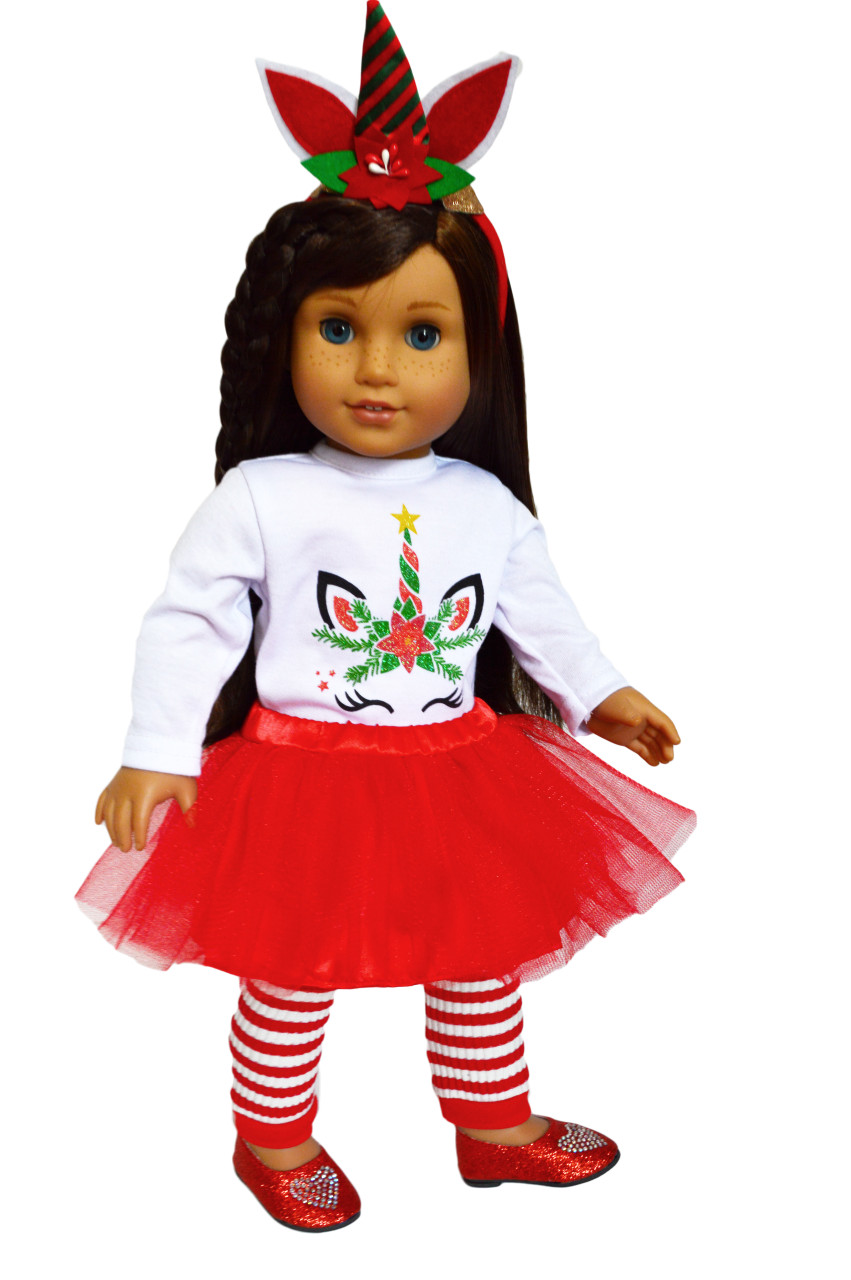 18 inch doll christmas dress