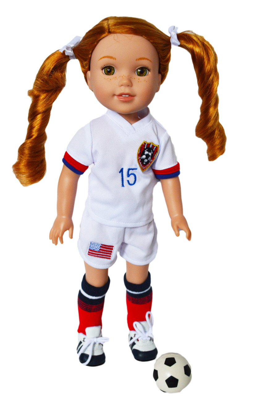 doll soccer outfit