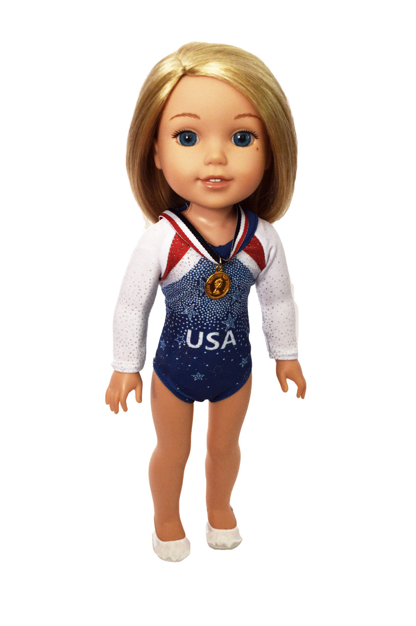 USA Gymnastics for Wellie Wisher Dolls, Glitter Girl Dolls and
