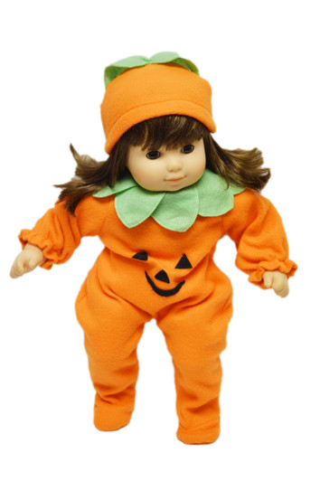 Pumpkin Costume Fits Bitty Twins Baby Dolls