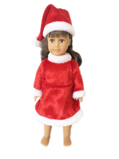 Mini American Girl Dolls Santa Outfit