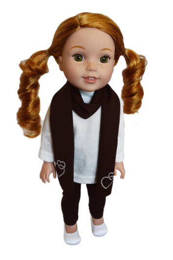 My Brittany's Ivory Leggings Set for Wellie Wisher Dolls