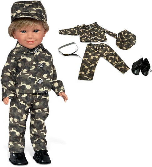 18 Inch Doll Clothes Army Outfit With Boots