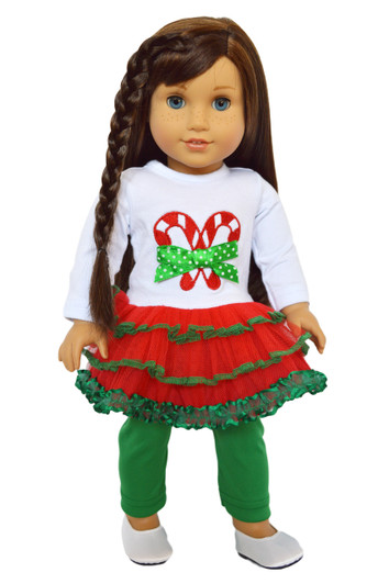 18 inch doll christmas dress