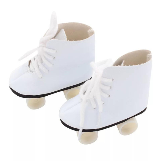 My Brittany's White  Roller Skates for American Girl Dolls , My Life as Dolls ,Our Generation Dolls and Bitty Baby Dolls