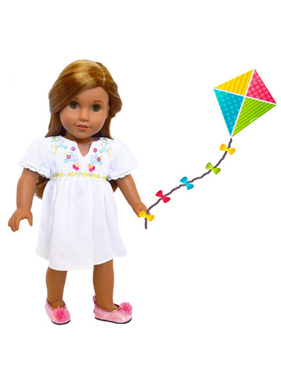 My Brittany's Kite Flying Outfit for American Girl Dolls, My Life as Dolls and Our Generation Dolls- 18 Inch Doll Clothes