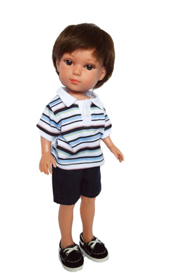 Blue Polo Shorts Set Fits 14 Inch Boy Dolls- Coming Soon