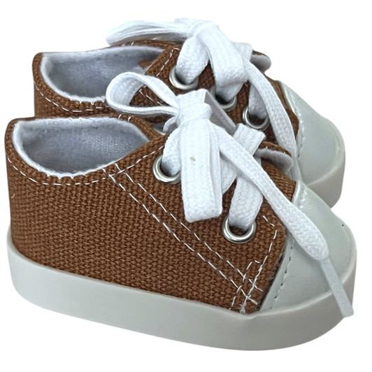 MBD Brown Canvas Doll Sneakers for 18 Inch Dolls – Fully Lined & Weighted | $12.97 on Amazon, Only $3.88 at My Brittany’s®