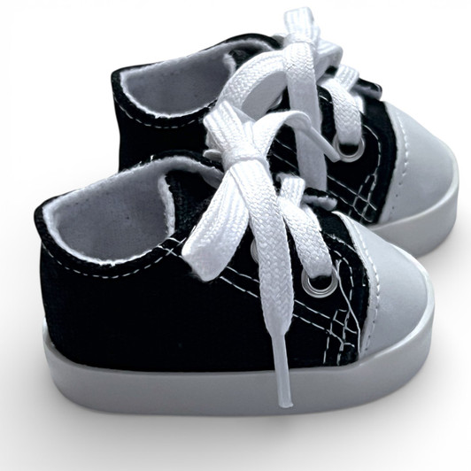 MBD Black Canvas Doll Sneakers for 18 Inch Dolls – Fully Lined & Weighted | $12.97 on Amazon, Only $3.88 at My Brittany’s®