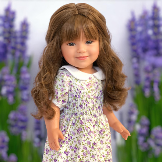 18 Inch Doll Clothes- Lavender Smocked Dress