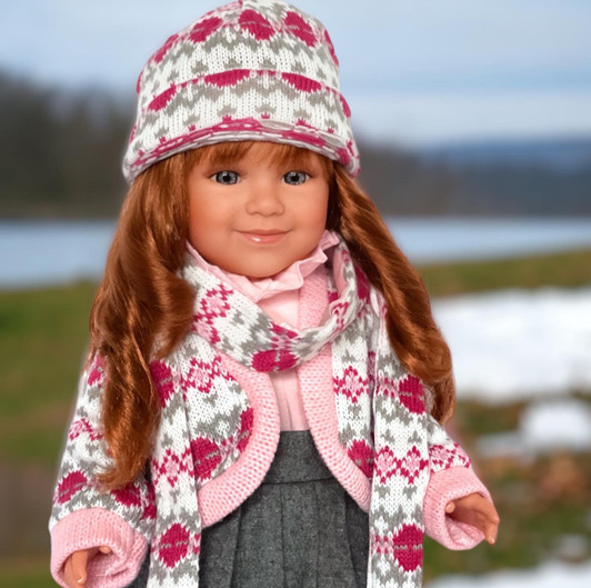 Pink Sweater Set Fits 18 Inch Dolls