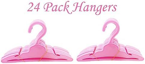 24 Pack Style 2 Hangers Fits 18 Inch Doll Clothes
