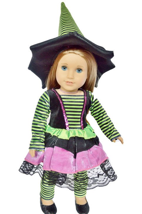 MBD® Modern Witch Costume for 18 Inch Dolls