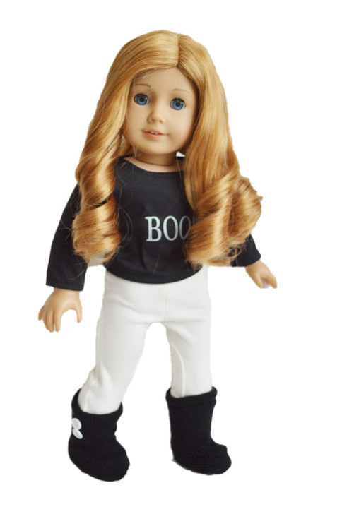 Black Button Boots for American Girl Dolls and Bitty Twins