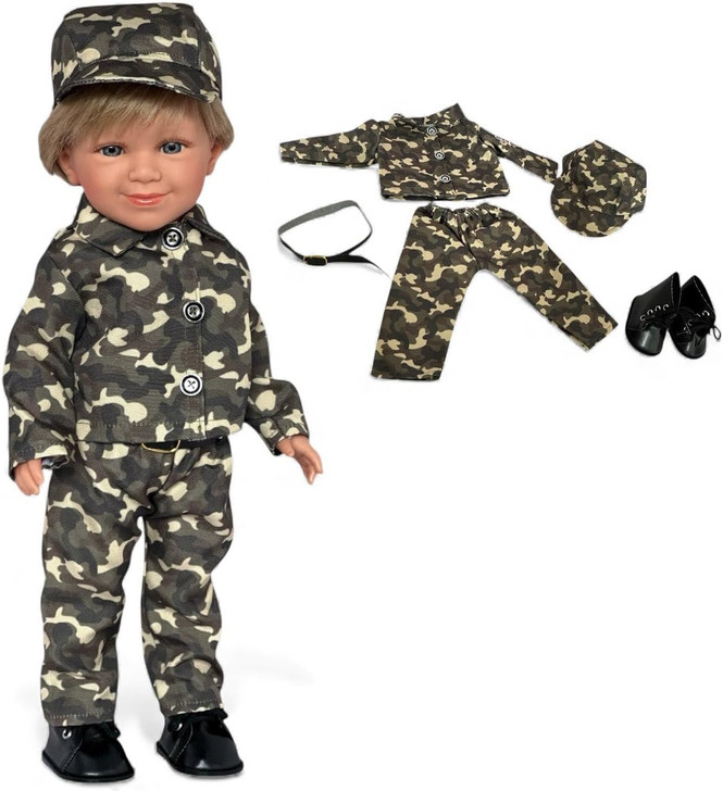 My Brittany's® 18 Inch Doll Army Outfit with Accessories | Military Camouflage Clothing Set