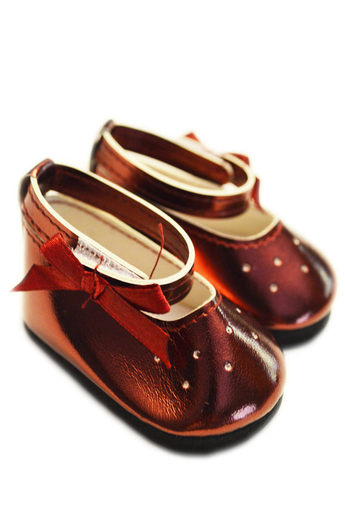 My Brittany's Burgundy Dance Flats for American Girl Dolls