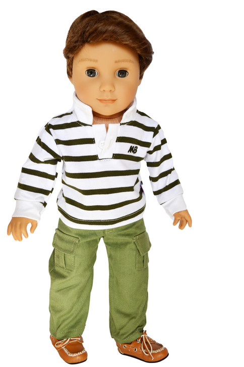 My Brittany's Green Polo Outfit for American Girl Doll Logan