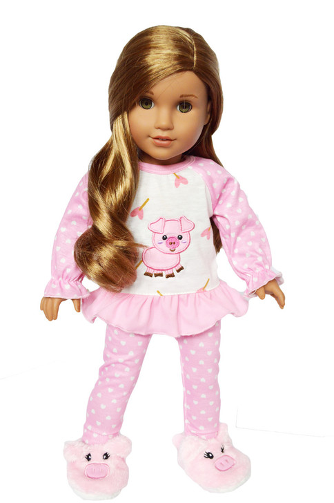 My Brittany's Piggy Pjs Fits 18 Inch Girl Dolls