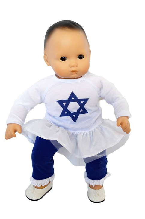 My Brittany's Hanukkah Star of David Outfit for Bitty Baby Doll-15 Inch Doll Clothes