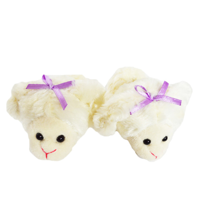 My Brittany's Lamb Slippers for 14 Inch Dolls- Fits Glitter Girl Dolls, Hearts for Hearts Dolls and Wellie Wisher Dolls