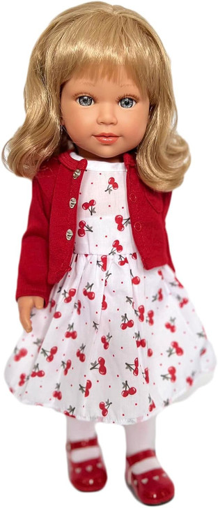 Cherrie O Dress with Sweater Fits 18 Inch Dolls