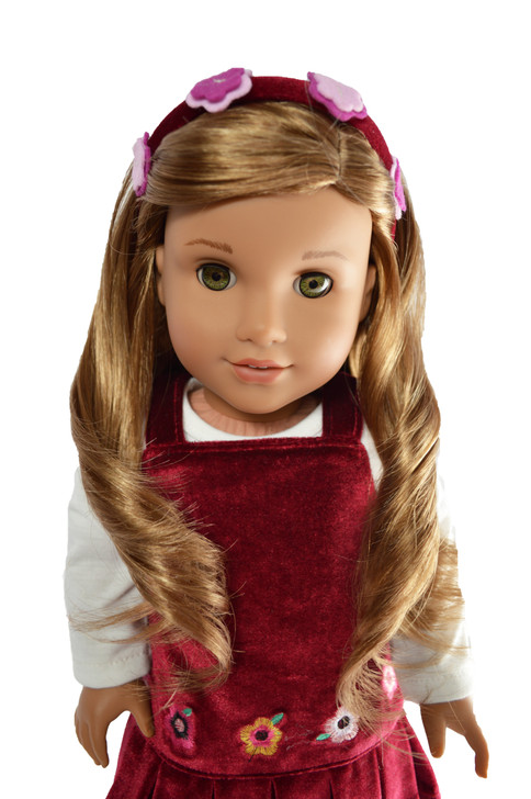 Flower Jumper with Headband Fits American 18 Inch Dolls- Coming Soon