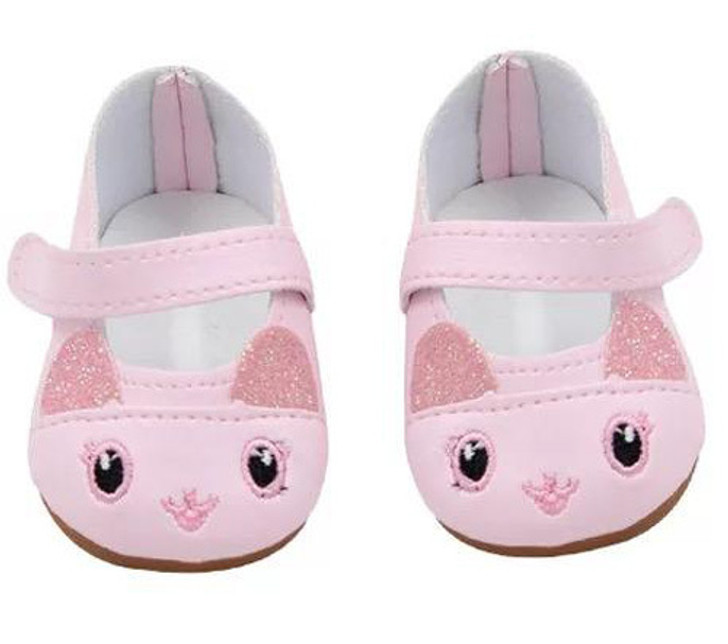 Pink Kitten Shoes Fits 18 Inch American Girl Dolls