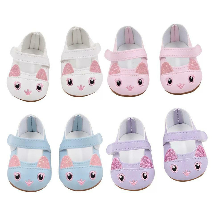 4 Pack Kitten Shoes Fits 18 Inch Kennedy and Friends Dolls