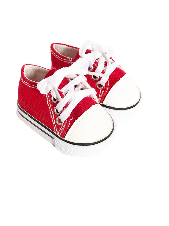 Red Canvas Sneakers Fits 18 Inch American Girl Dolls