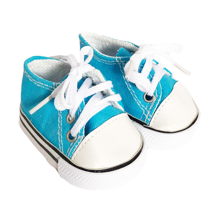 Sky Blue Canvas Shoes Fits 18 Inch American Girl Dolls