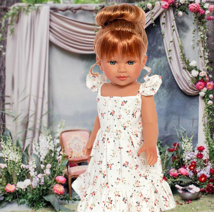 Southern Floral Dress Fits 18 Inch Dolls- Made in the USA