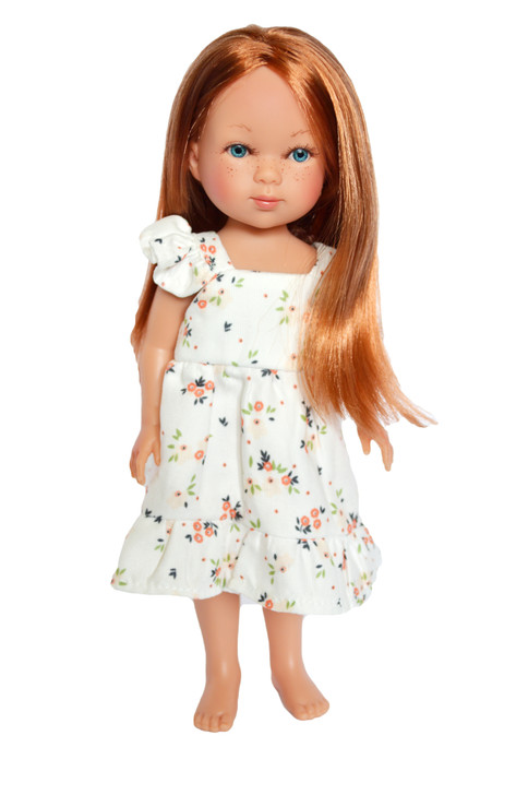 Southern Floral Dress with Peach Flowers 