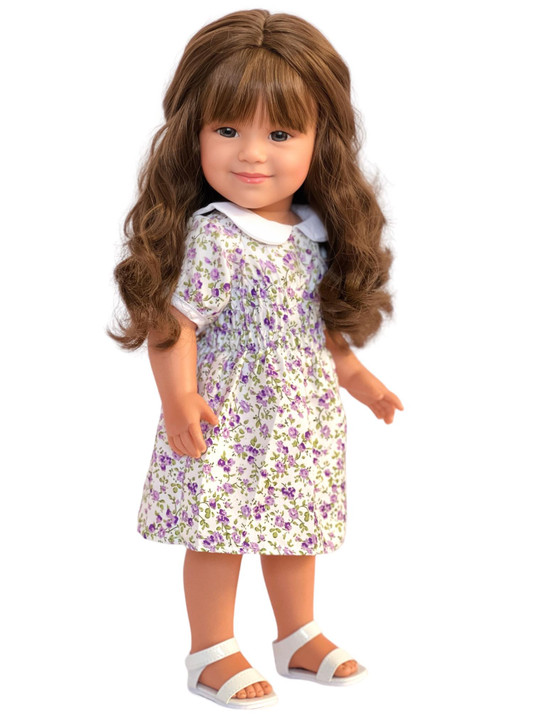 18 Inch Doll Clothes- Lavender Smocked Dress