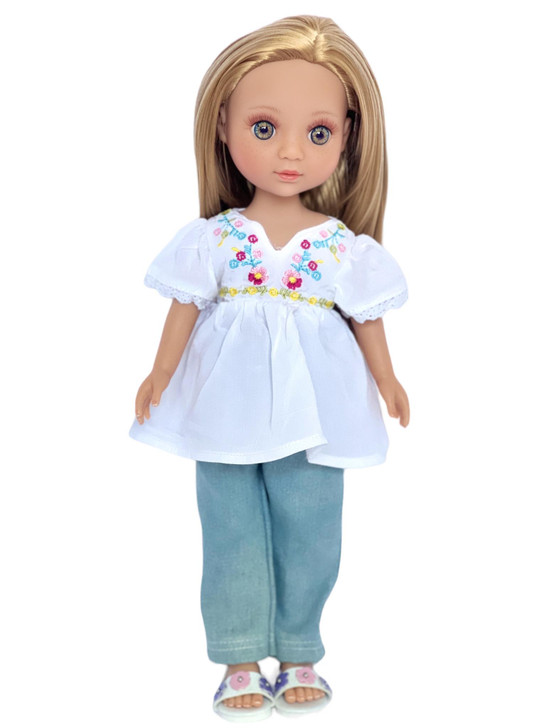 14.5 Inch Doll Evia- Dressed for Spring