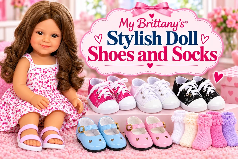 Stylish doll shoes and socks: budget styling
