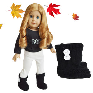 american girl doll black boots