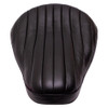 Throttle Addiction Bates Style Solo Seat - Black Leather - Tuck N Roll
