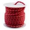 Throttle Addiction 12 AWG Vintage Cloth Covered Wire - Red with 3 Black Tracers - 10 FT
