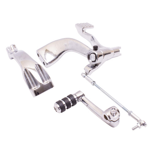 VTwin MFG Sportster Mid Foot Controls Kit - 2004-2013 - Chrome
