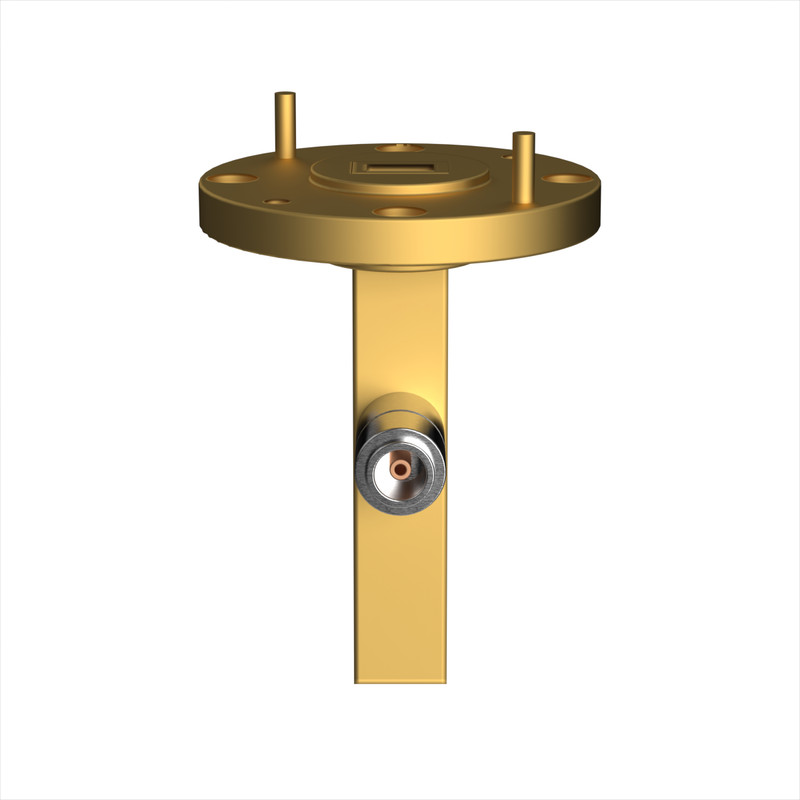 40.0 GHz to 60.0 GHz Coax to Waveguide Adapter, front