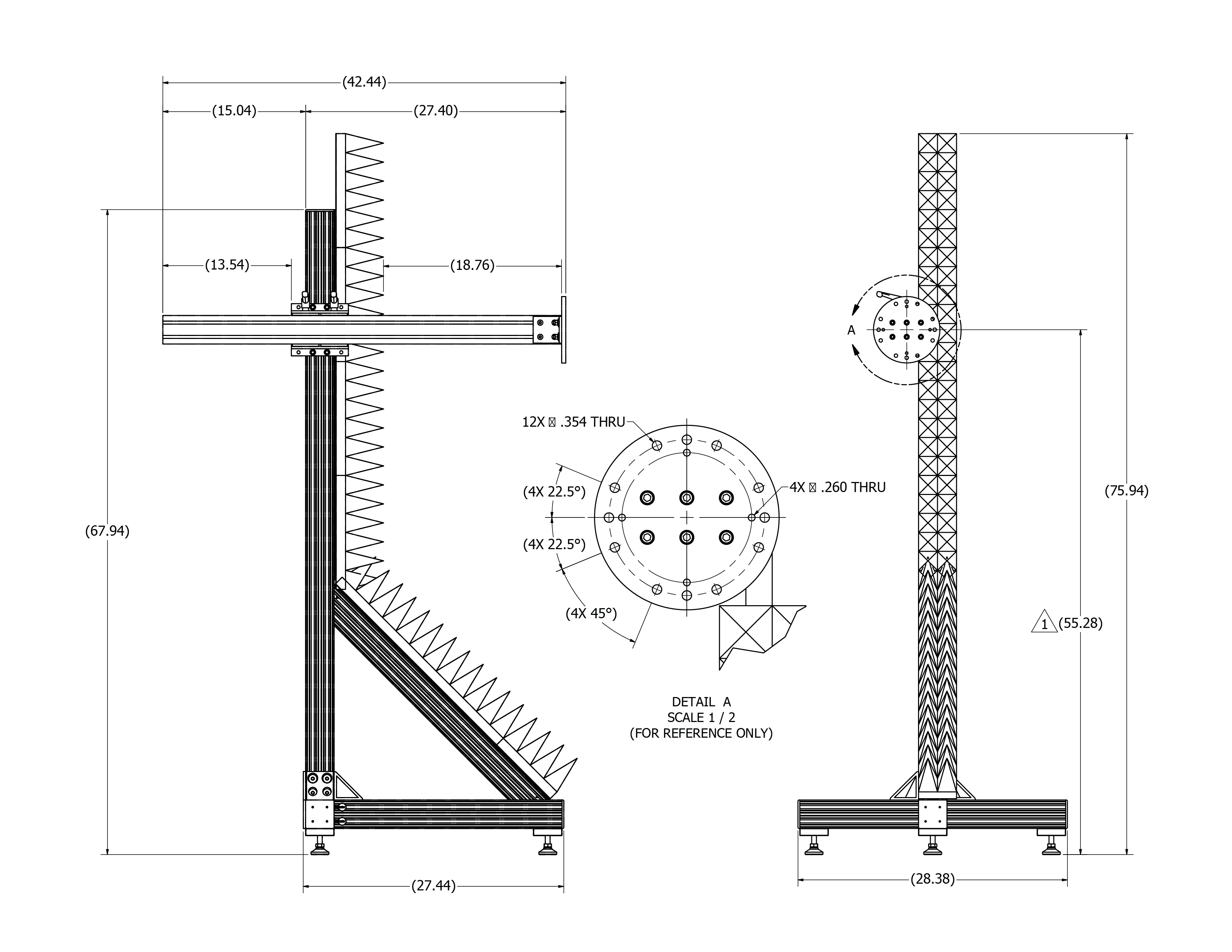 (AUT) Stand technical drawing