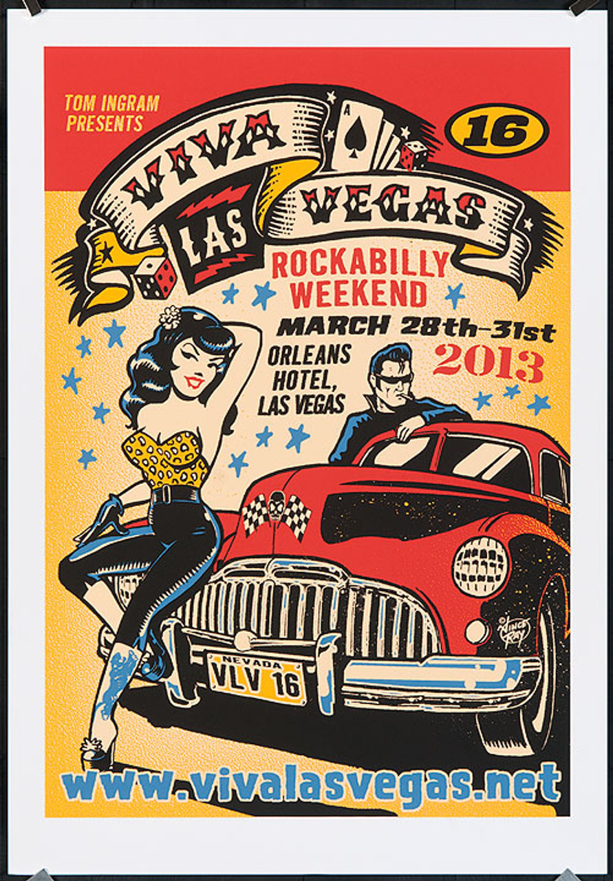 ☆Viva Las Vegas #15 シルクスクリーン ポスター - 印刷物