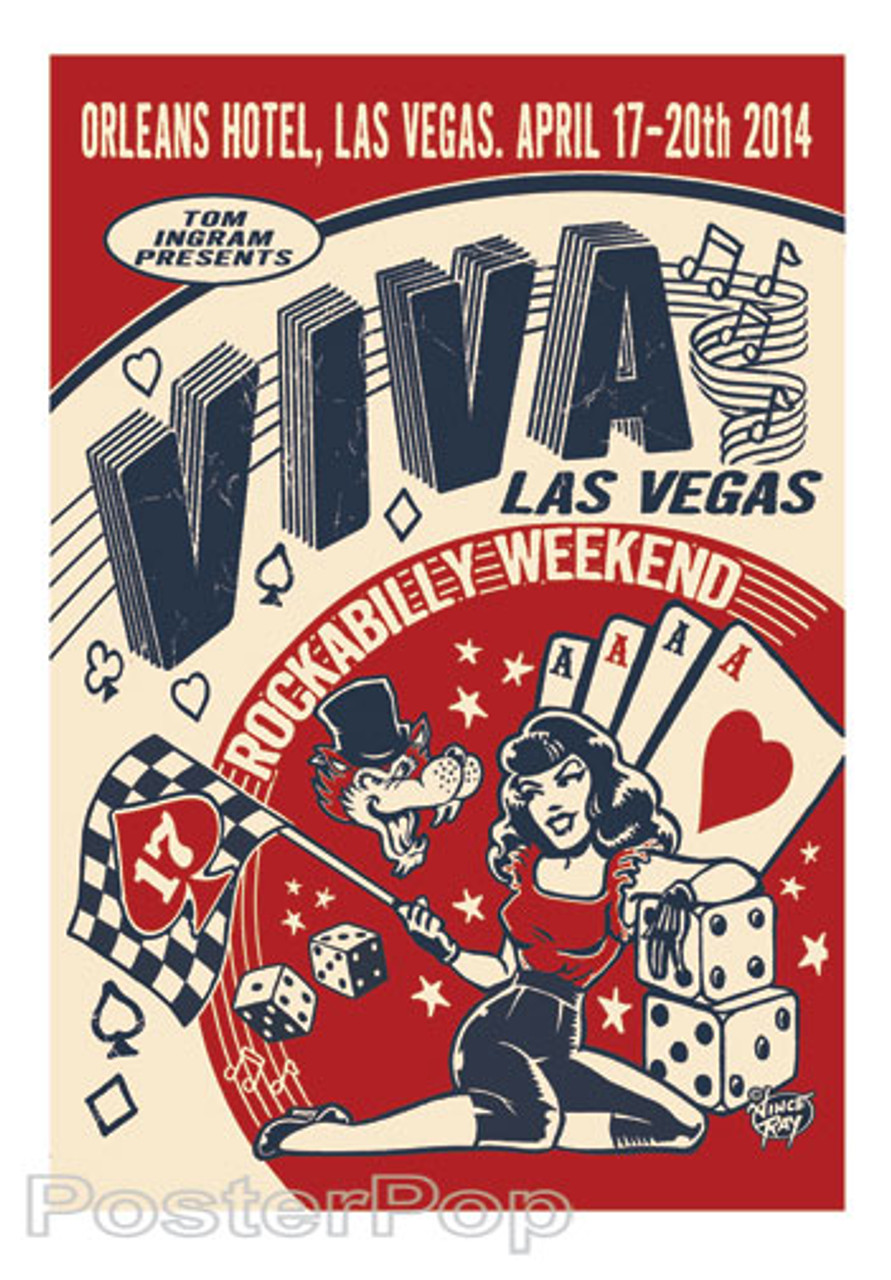 ☆Viva Las Vegas #17 シルクスクリーン ポスター Vince Ray