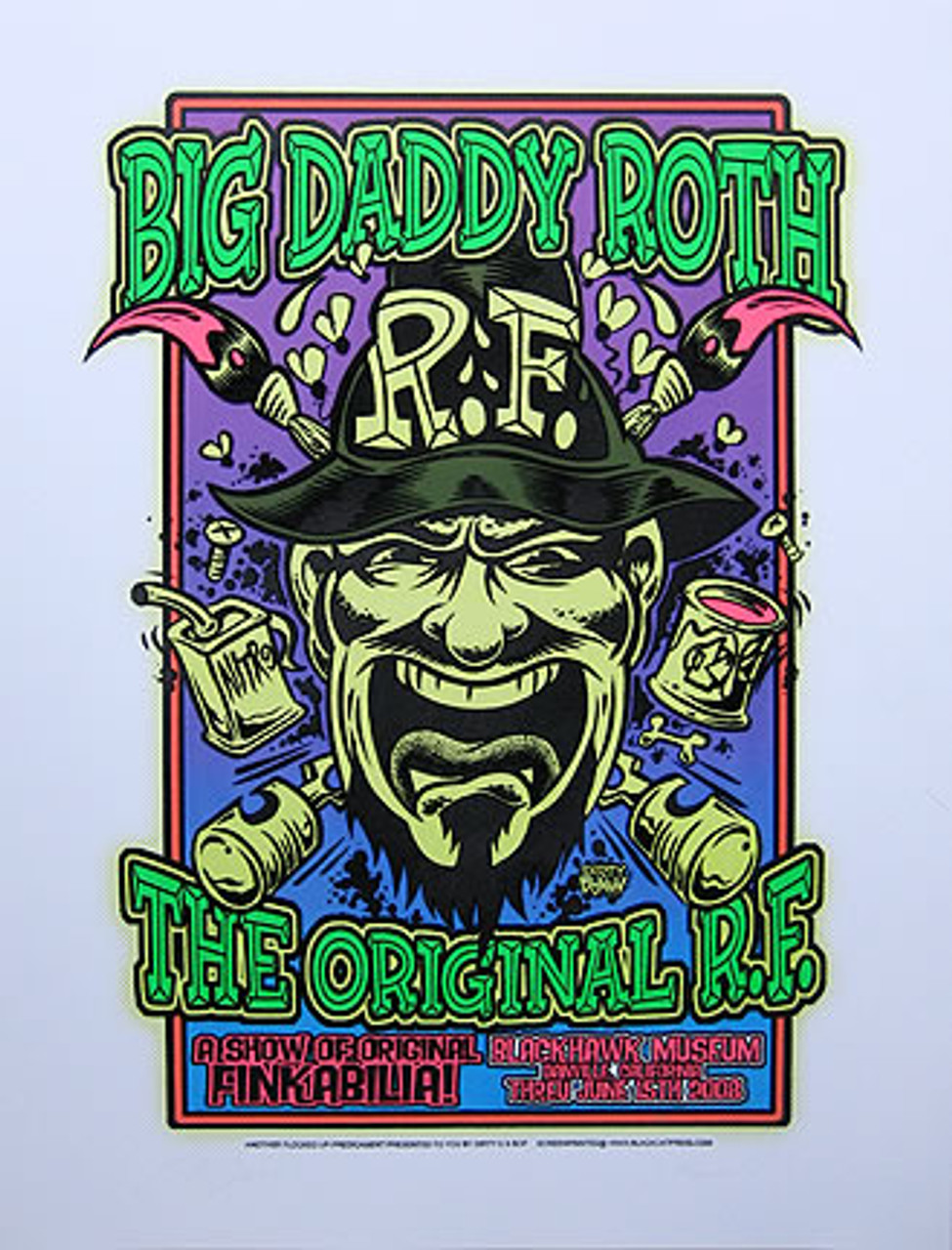 P-DDA06 Dirty Donny Ed Roth 2008 Silkscreen Poster